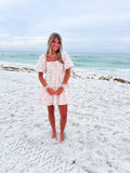 Blushing Petals Mini Dress