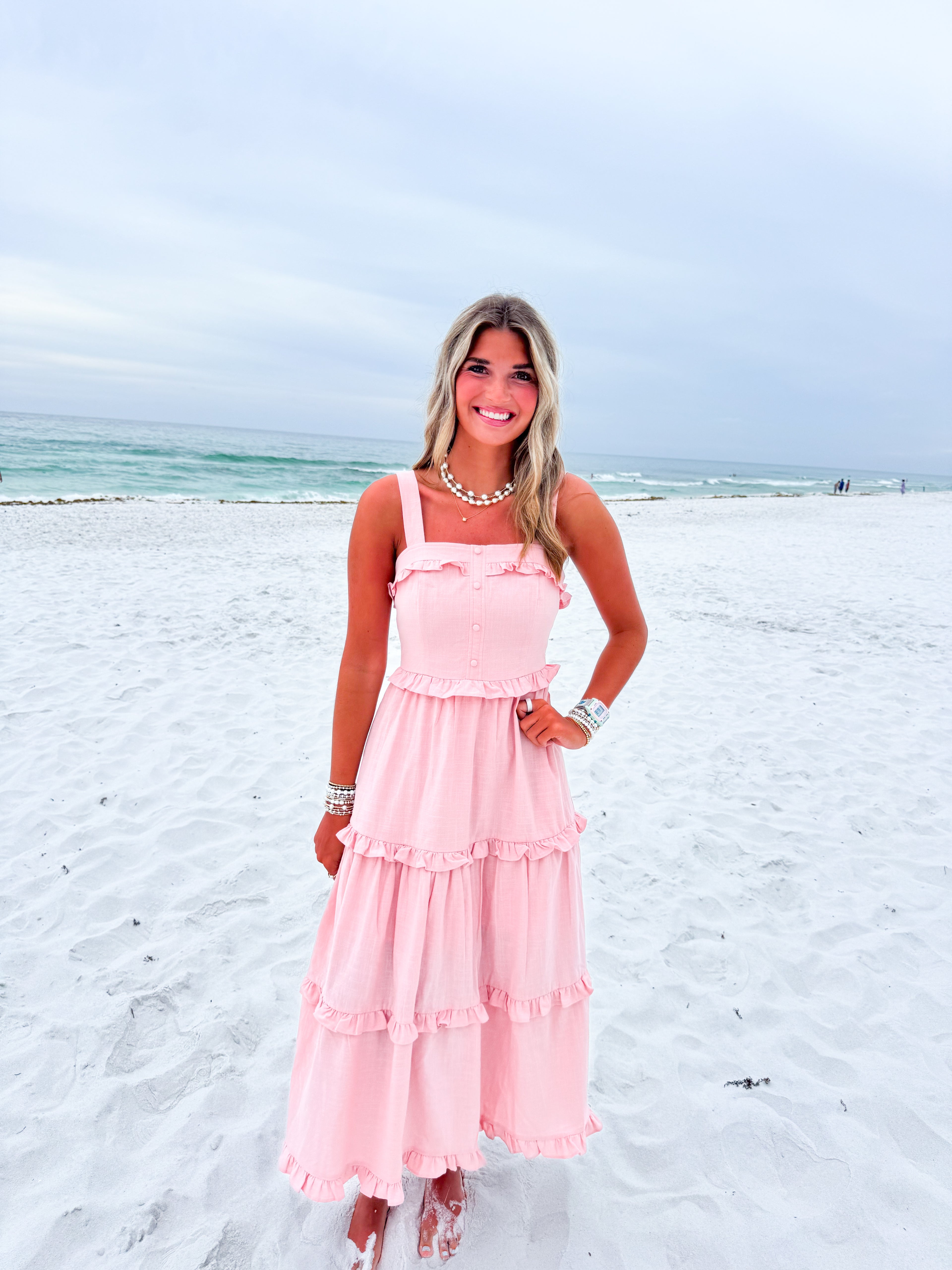 Pretty In Pink Midi Dress