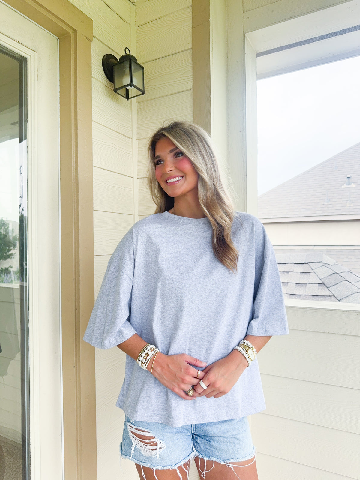 Everyday Oversized Grey Tee