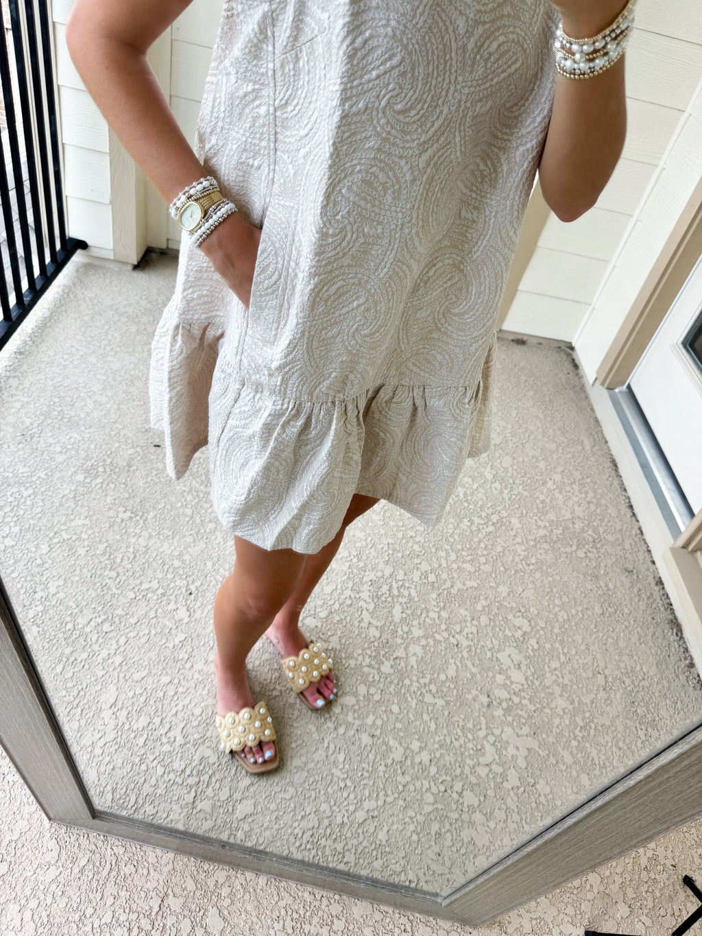 Sand Dune Scallop Dress