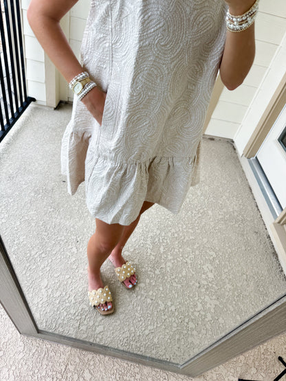 Sand Dune Scallop Dress
