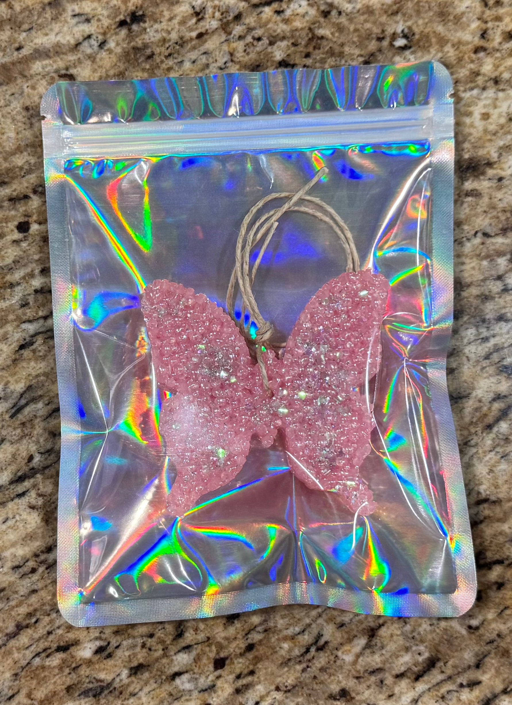 Butterfly Glitter Car Freshie