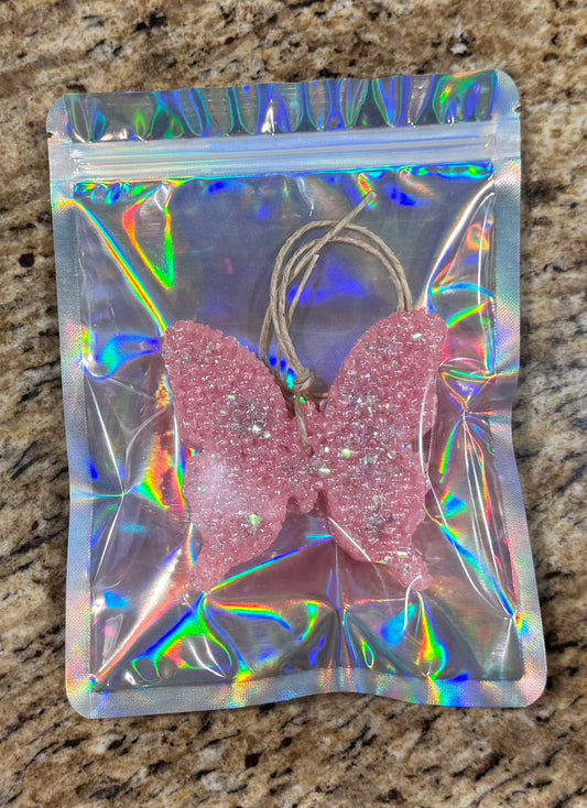 Butterfly Glitter Car Freshie