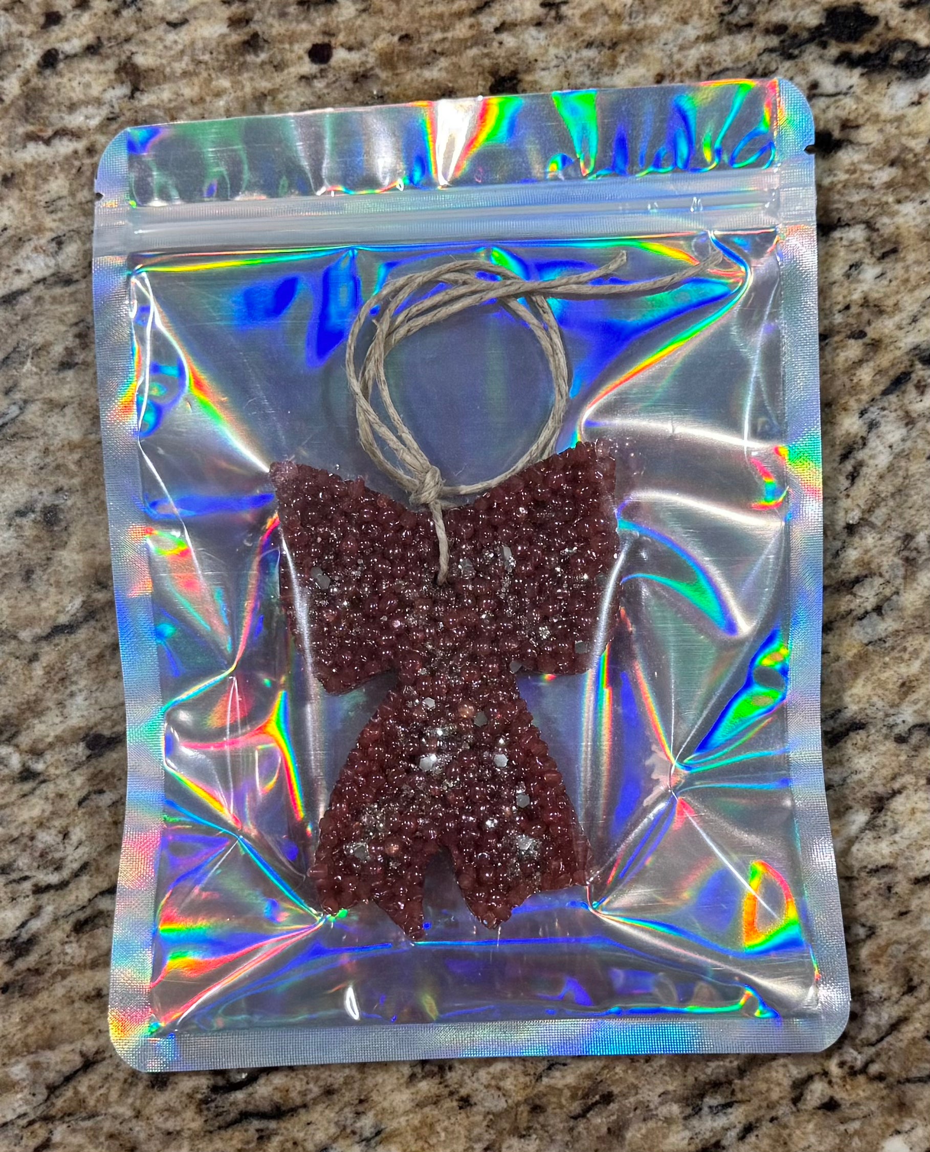 Bow Glitter Car Freshie