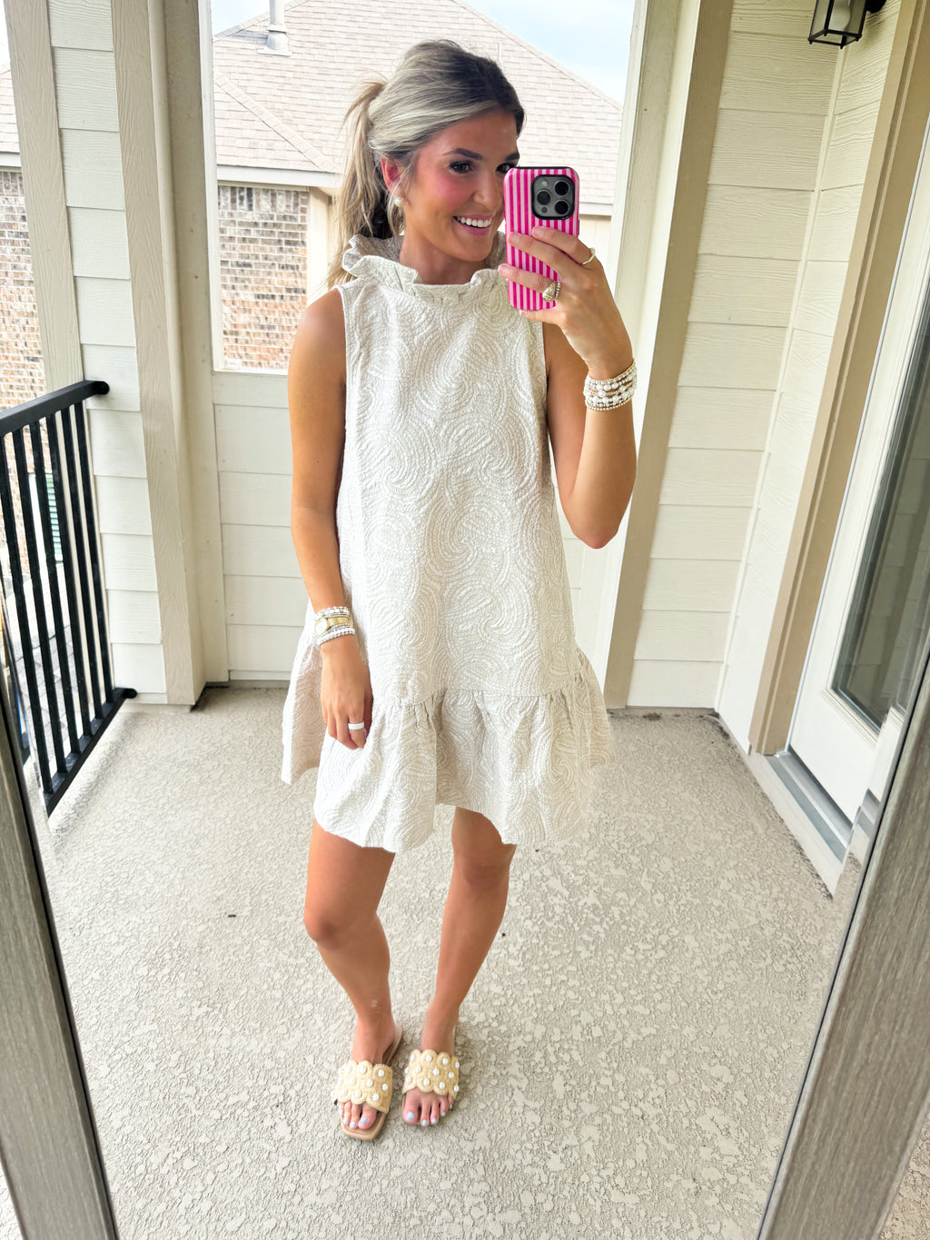 Sand Dune Scallop Dress