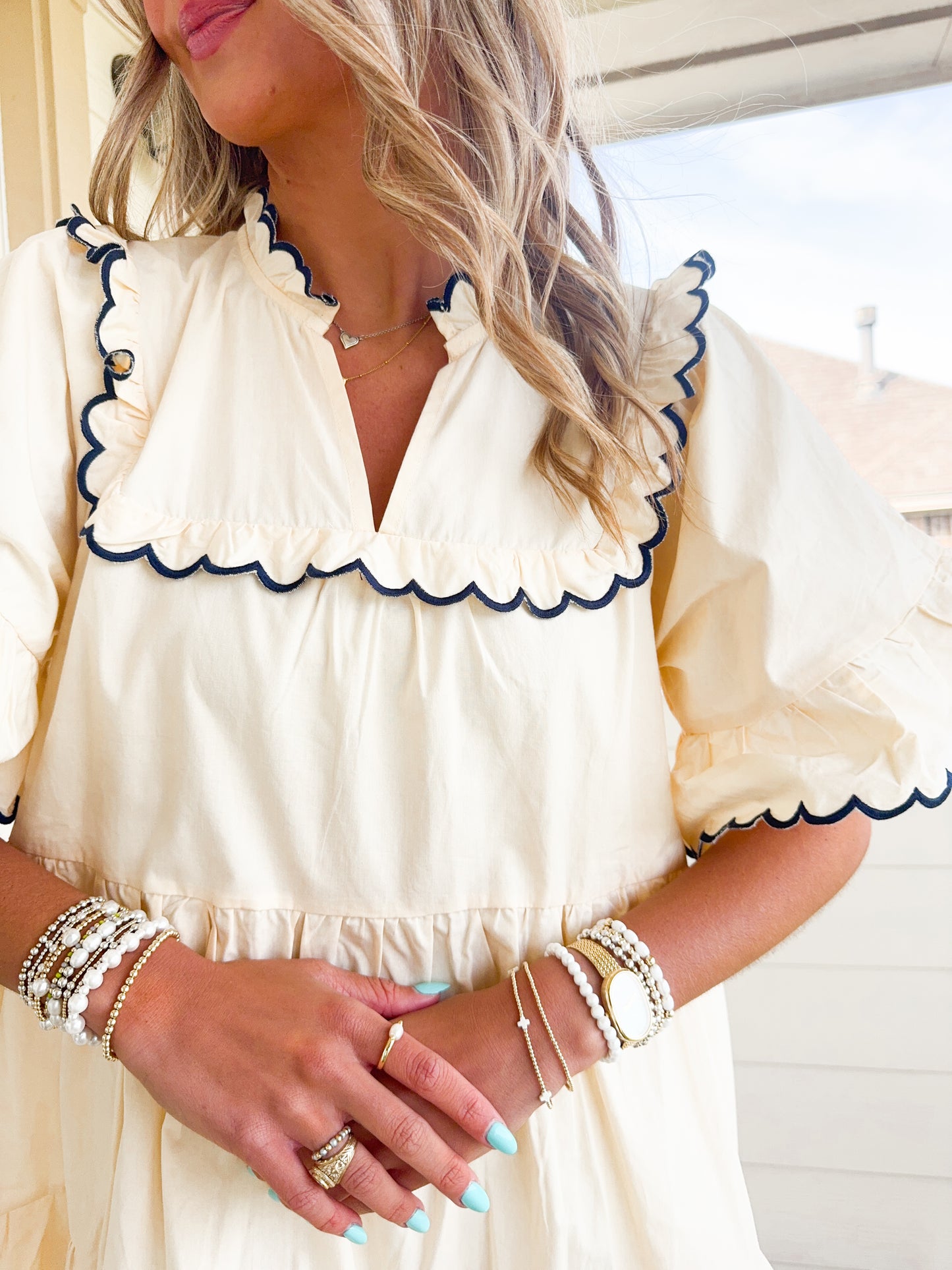 Sailor Scalloped Dress