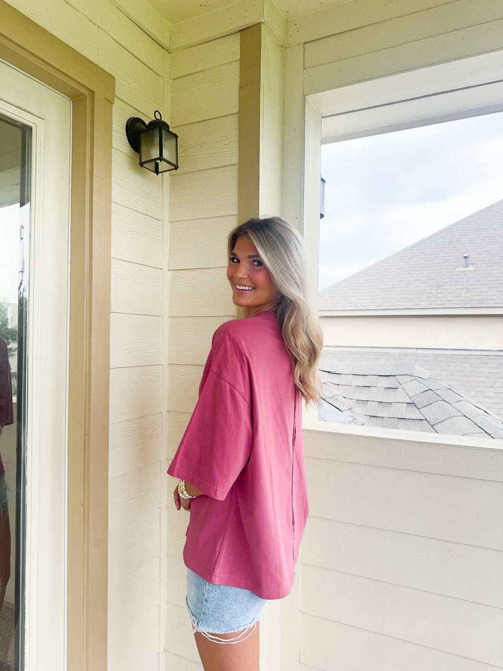 Everyday Oversized Mauve Tee